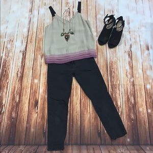 Banana Republic silk tank size S